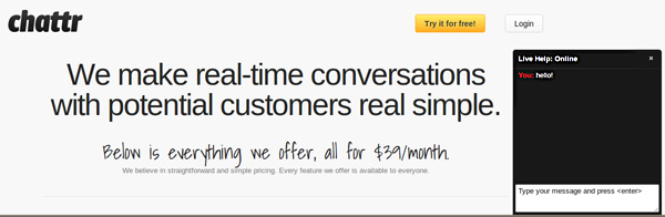 Chattr: Make real-time Conversations with Potential Customers Real Simple