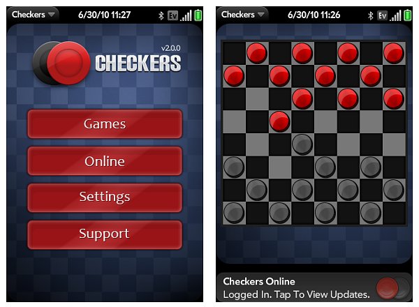 Keen Studios' Checkers: webOS Palm