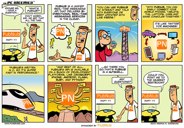 <pub>PubNub</pub> in PCWeenies Comic