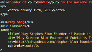 Stephen Blum Founder of PubNub uses VIM